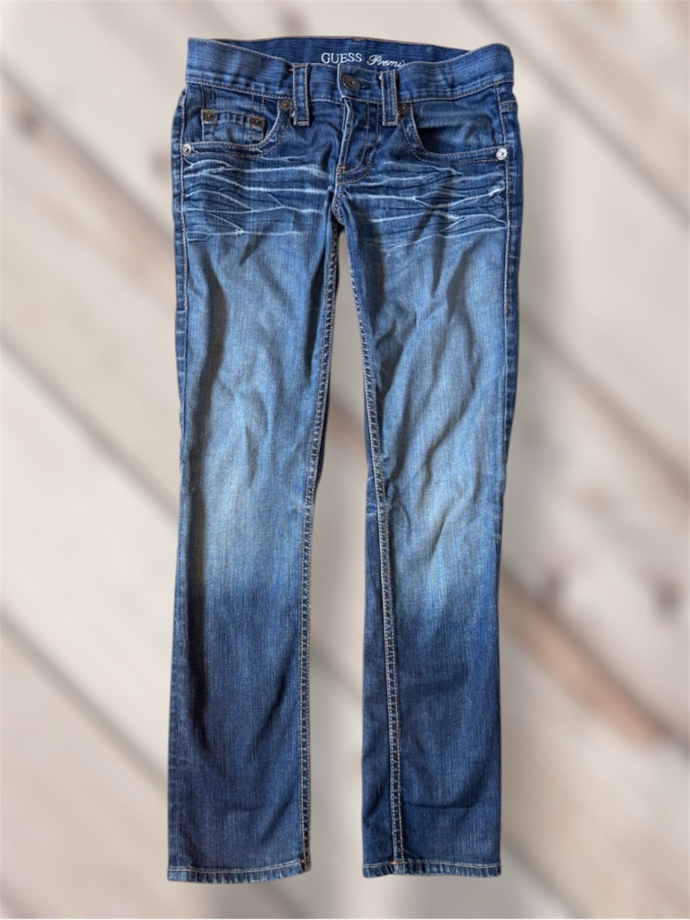 GUESS Premium Straight Leg  Blue Jeans